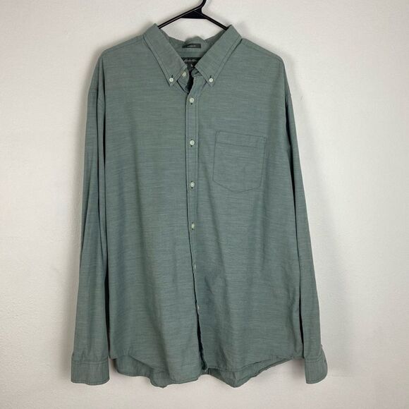 Eddie Bauer Men’s Classic Fit Shirt Long Sleeve Button Down Business Casual 2XL - Picture 1 of 11